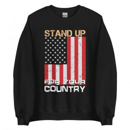 Stand Up For Your Country American Flag Sweatshirt